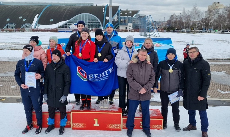 Две золотые медали в соревнованиях по лыжным гонкам у государственного предприятия «БелГИЭ»!